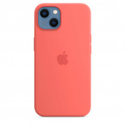 Apple iPhone Silicone Case with MagSafe - оригинален силиконов кейс за iPhone 13 с MagSafe (розов) 2