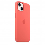 Apple iPhone Silicone Case with MagSafe - оригинален силиконов кейс за iPhone 13 с MagSafe (розов) 5