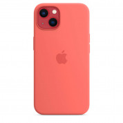 Apple iPhone Silicone Case with MagSafe - оригинален силиконов кейс за iPhone 13 с MagSafe (розов) 4