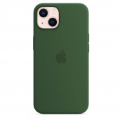 Apple iPhone Silicone Case with MagSafe - оригинален силиконов кейс за iPhone 13 с MagSafe (зелен) 3