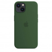 Apple iPhone Silicone Case with MagSafe - оригинален силиконов кейс за iPhone 13 с MagSafe (зелен) 1