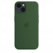 Apple iPhone Silicone Case with MagSafe - оригинален силиконов кейс за iPhone 13 с MagSafe (зелен) 2