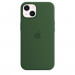 Apple iPhone Silicone Case with MagSafe - оригинален силиконов кейс за iPhone 13 с MagSafe (зелен) 1