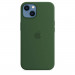 Apple iPhone Silicone Case with MagSafe - оригинален силиконов кейс за iPhone 13 с MagSafe (зелен) 3
