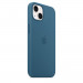 Apple iPhone Silicone Case with MagSafe - оригинален силиконов кейс за iPhone 13 с MagSafe (син) 6