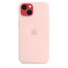 Apple iPhone Silicone Case with MagSafe - оригинален силиконов кейс за iPhone 13 с MagSafe (светлорозов) 5