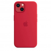 Apple iPhone Silicone Case with MagSafe - оригинален силиконов кейс за iPhone 13 с MagSafe (червен) 4