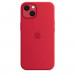 Apple iPhone Silicone Case with MagSafe - оригинален силиконов кейс за iPhone 13 с MagSafe (червен) 5