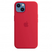 Apple iPhone Silicone Case with MagSafe - оригинален силиконов кейс за iPhone 13 с MagSafe (червен) 2