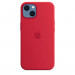 Apple iPhone Silicone Case with MagSafe - оригинален силиконов кейс за iPhone 13 с MagSafe (червен) 3