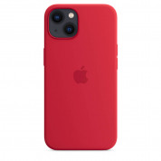 Apple iPhone Silicone Case with MagSafe - оригинален силиконов кейс за iPhone 13 с MagSafe (червен) 1