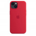 Apple iPhone Silicone Case with MagSafe - оригинален силиконов кейс за iPhone 13 с MagSafe (червен) 2