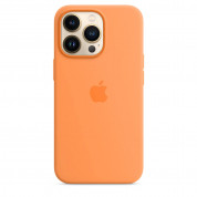 Apple iPhone Silicone Case with MagSafe - оригинален силиконов кейс за iPhone 13 Pro с MagSafe (оранжев) 2