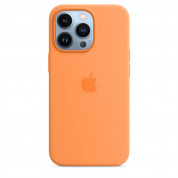 Apple iPhone Silicone Case with MagSafe - оригинален силиконов кейс за iPhone 13 Pro с MagSafe (оранжев) 3