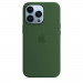 Apple iPhone Silicone Case with MagSafe - оригинален силиконов кейс за iPhone 13 Pro с MagSafe (зелен) 4