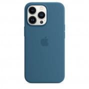 Apple iPhone Silicone Case with MagSafe - оригинален силиконов кейс за iPhone 13 Pro с MagSafe (син) 1
