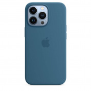 Apple iPhone Silicone Case with MagSafe - оригинален силиконов кейс за iPhone 13 Pro с MagSafe (син) 3