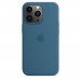Apple iPhone Silicone Case with MagSafe - оригинален силиконов кейс за iPhone 13 Pro с MagSafe (син) 1