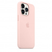 Apple iPhone Silicone Case with MagSafe - оригинален силиконов кейс за iPhone 13 Pro с MagSafe (светлорозов) 4