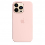 Apple iPhone Silicone Case with MagSafe - оригинален силиконов кейс за iPhone 13 Pro с MagSafe (светлорозов) 2