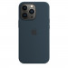 Apple iPhone Silicone Case with MagSafe - оригинален силиконов кейс за iPhone 13 Pro с MagSafe (тъмносин) 1