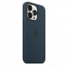 Apple iPhone Silicone Case with MagSafe - оригинален силиконов кейс за iPhone 13 Pro с MagSafe (тъмносин) 5