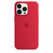 Apple iPhone Silicone Case with MagSafe - оригинален силиконов кейс за iPhone 13 Pro с MagSafe (червен) 2