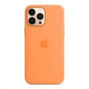 Apple iPhone Silicone Case with MagSafe - оригинален силиконов кейс за iPhone 13 Pro Max с MagSafe (оранжев) 2
