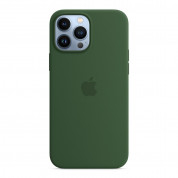 Apple iPhone Silicone Case with MagSafe - оригинален силиконов кейс за iPhone 13 Pro Max с MagSafe (зелен) 3