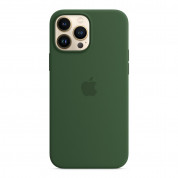 Apple iPhone Silicone Case with MagSafe - оригинален силиконов кейс за iPhone 13 Pro Max с MagSafe (зелен) 2