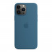 Apple iPhone Silicone Case with MagSafe - оригинален силиконов кейс за iPhone 13 Pro Max с MagSafe (син) 1