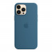 Apple iPhone Silicone Case with MagSafe - оригинален силиконов кейс за iPhone 13 Pro Max с MagSafe (син) 3