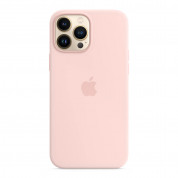 Apple iPhone Silicone Case with MagSafe - оригинален силиконов кейс за iPhone 13 Pro Max с MagSafe (светлорозов) 2