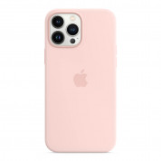 Apple iPhone Silicone Case with MagSafe - оригинален силиконов кейс за iPhone 13 Pro Max с MagSafe (светлорозов) 1