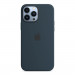 Apple iPhone Silicone Case with MagSafe - оригинален силиконов кейс за iPhone 13 Pro Max с MagSafe (тъмносин) 8
