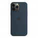 Apple iPhone Silicone Case with MagSafe - оригинален силиконов кейс за iPhone 13 Pro Max с MagSafe (тъмносин) 5