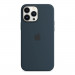Apple iPhone Silicone Case with MagSafe - оригинален силиконов кейс за iPhone 13 Pro Max с MagSafe (тъмносин) 2
