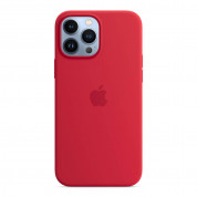 Apple iPhone Silicone Case with MagSafe - оригинален силиконов кейс за iPhone 13 Pro Max с MagSafe (червен) 3