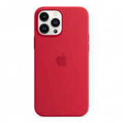 Apple iPhone Silicone Case with MagSafe - оригинален силиконов кейс за iPhone 13 Pro Max с MagSafe (червен) 1