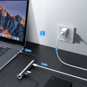 Joyroom USB-C 7-in-1 Multiport Hub 4K - хъб за свързване от USB-C към HDMI, Ethernet, 2 x USB-C, 2 x USB 3.0 (тъмносив) 3
