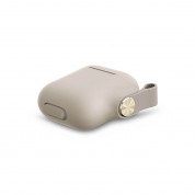 Moshi Pebbo Detachable Wrist Strap Case - силиконов кейс с каишка за Apple Airpods и Apple Airpods 2 (бежов) 3