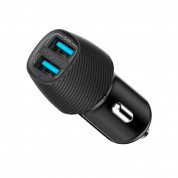 Promate VolTrip-Duo Car Charger Dual USB 3.4A - зарядно за кола с два USB изхода за мобилни устройства (черен)