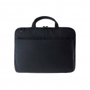 Tucano Dark Slim Bag - практична чанта с дръжки за MacBook Pro 13, MacBook Air 13 и лаптопи до 14 инча (черен)