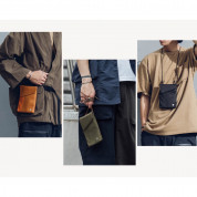 Moshi Aro Mini Slim Crossbody Bag - малка и компактна чанта с презрамка (кафяв) 5