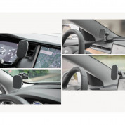 Moshi SnapTo Universal Car Mount - магнитна поставка за таблото, стъклото или радиатора на кола (черен) 6