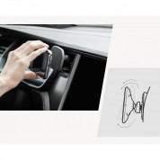 Moshi SnapTo Universal Car Mount - магнитна поставка за таблото, стъклото или радиатора на кола (черен) 8