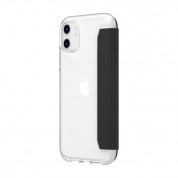Griffin Survivor Clear Wallet - кожен калъф, тип портфейл с висока защита за iPhone 11 (черен-прозрачен)