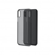 Moshi SuperSkin - тънък силиконов (TPU) калъф (0.35 mm) за iPhone XS, iPhone X (черен)