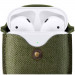 TwelveSouth AirSnap Leather Case - кожен калъф (ествествена кожа) за Apple AirPods и Apple AirPods 2 (зелен) 2