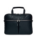 Knomo Hanover Slim Leather Laptop Briefcase 14 - луксозна чанта за MacBook и преносими компютри до 14 инча (тъмносин) 1